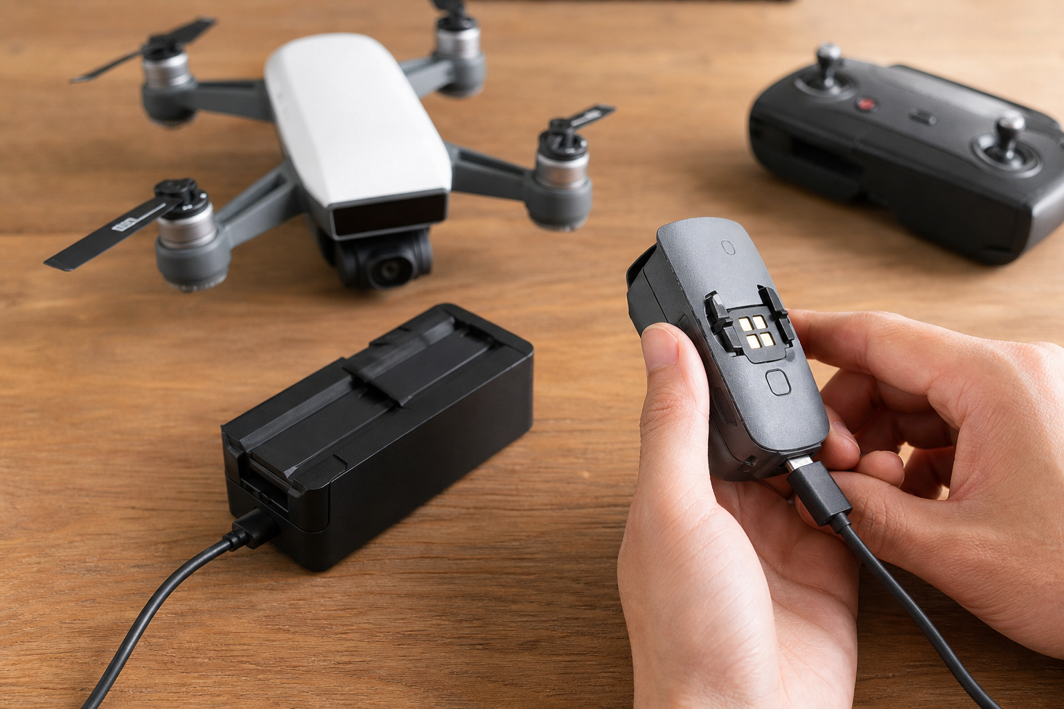 DJI Sparkのバッテリーが充電できない原因は大きく4つ!