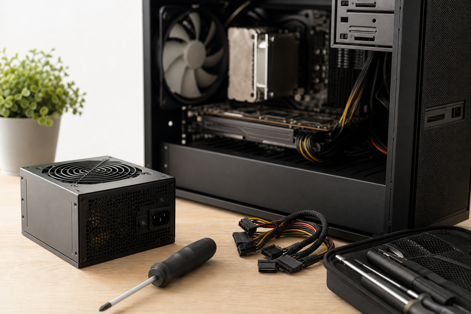 PC電源ユニットのワット数を確認する最も確実な方法