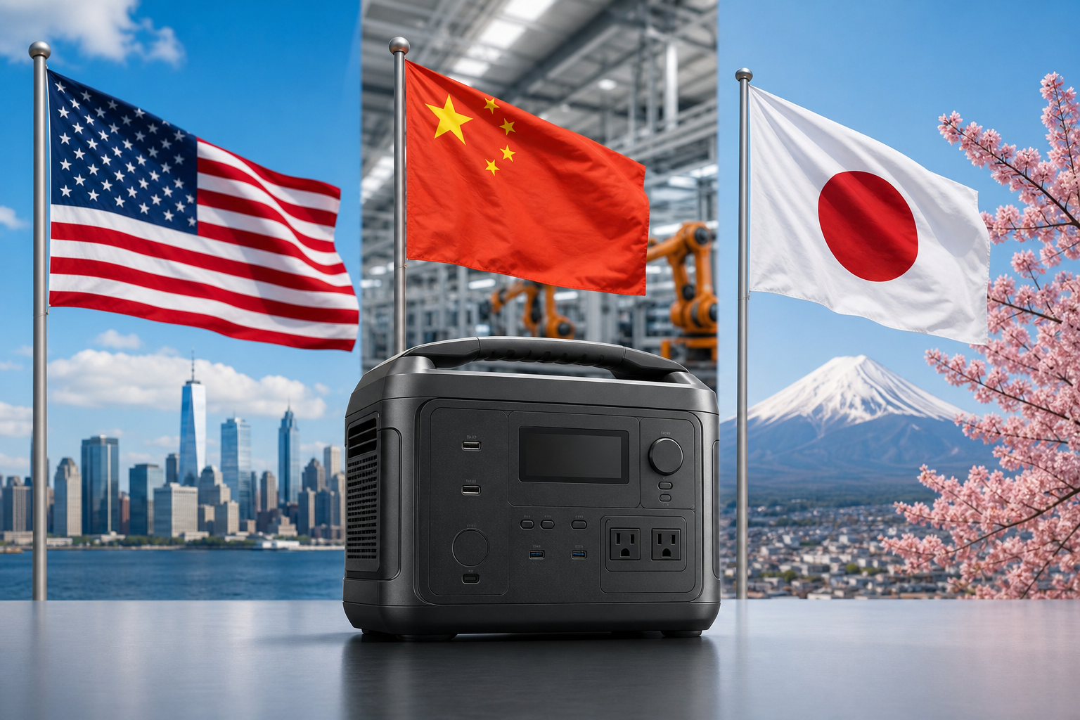 YOSHINOポータブル電源は「アメリカ本社×中国製造×日本法人販売」の多国籍ブランド