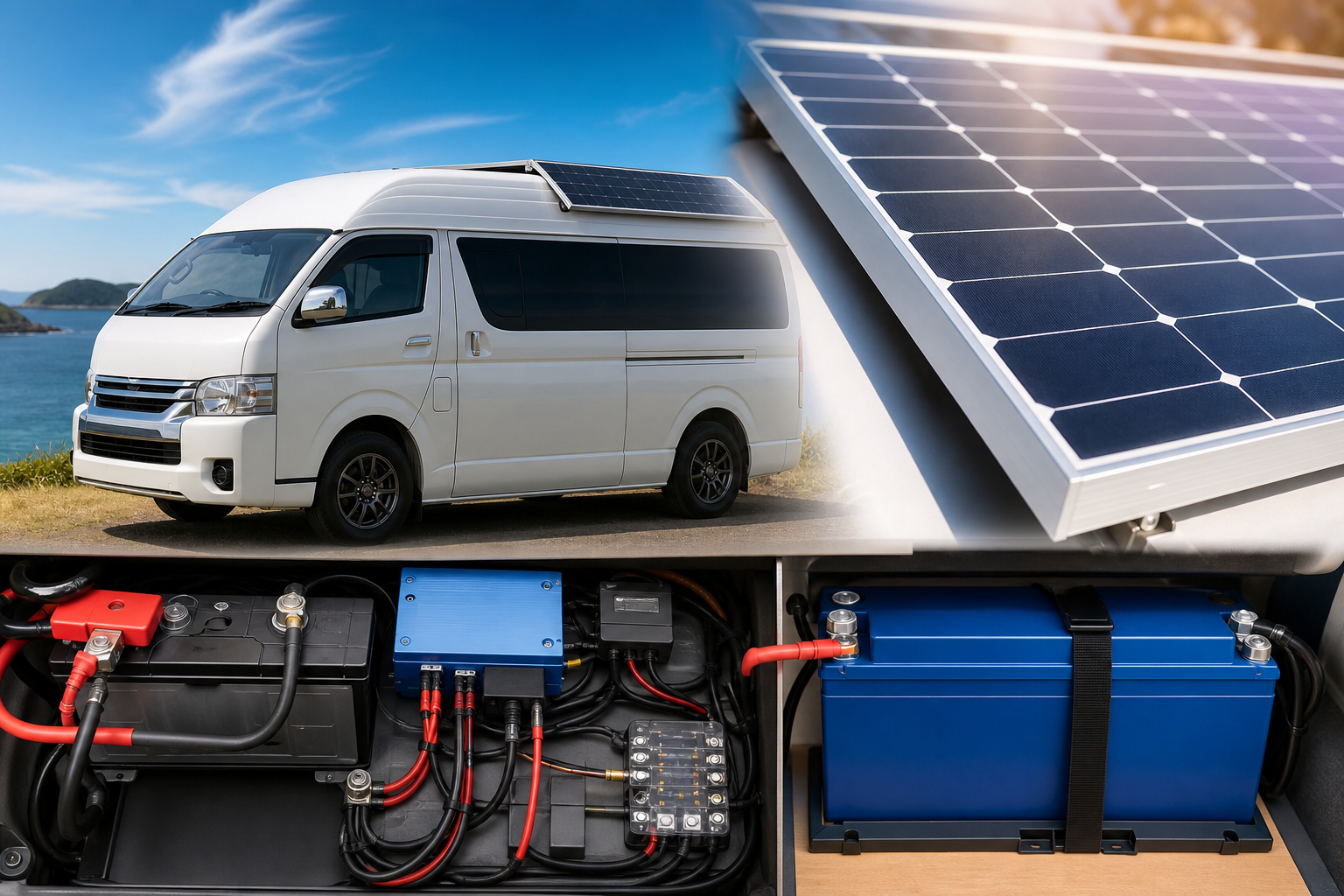 結論:正しい機器と配線を選べばサブバッテリーの走行充電とソーラーの併用は十分アリ!