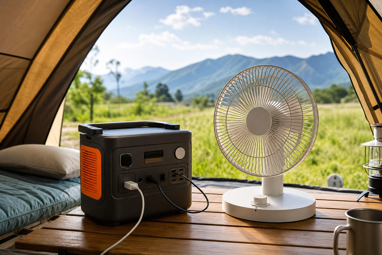ジャクリのポータブル電源で扇風機は問題なく使えます！