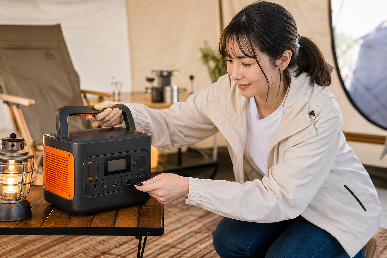 ジャクリポータブル電源の使い方はとってもシンプル!