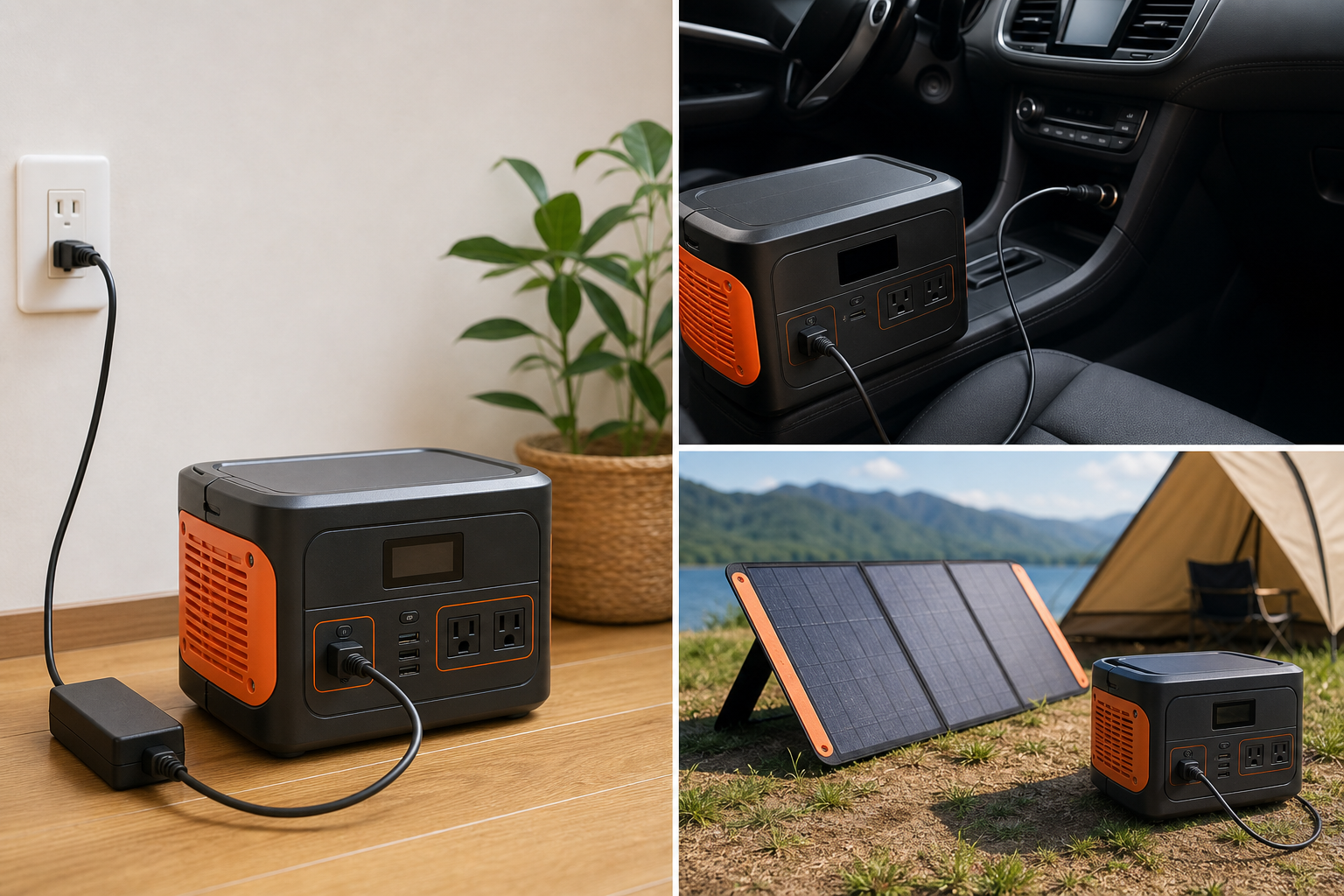 3つの充電方法をシーン別に具体的に見てみよう!