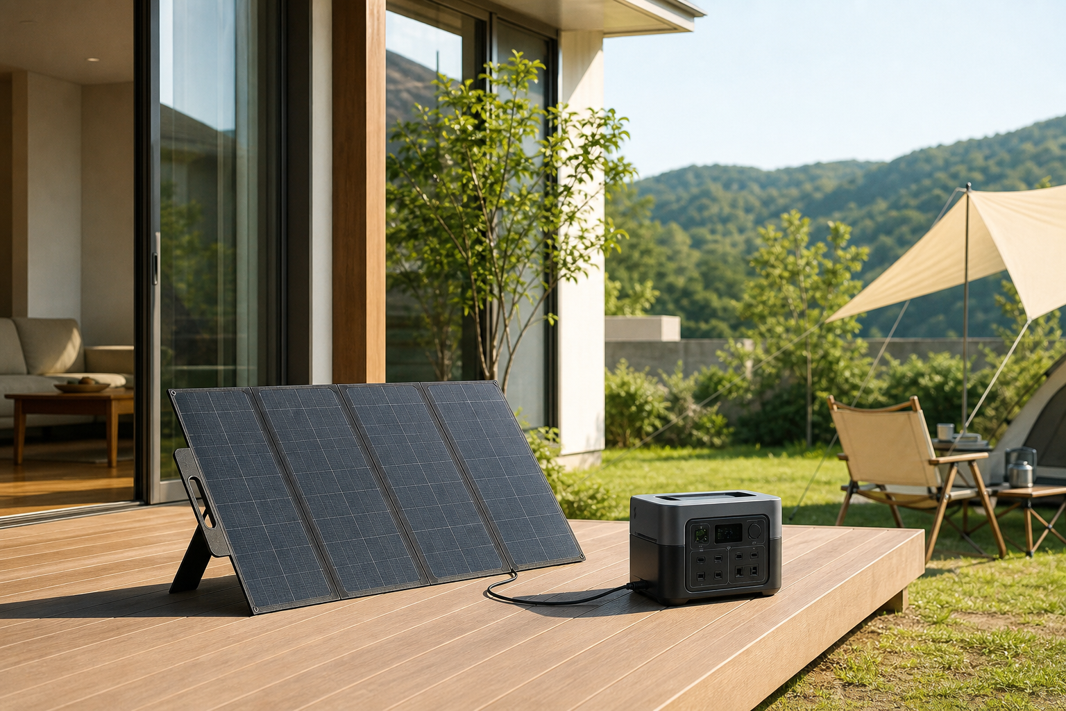 ソーラーパネル+ポータブル電源のセットは「自給自足の電源」として最強の組み合わせ!