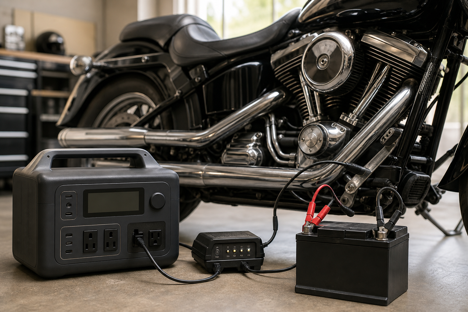 なぜポータブル電源でハーレーのバッテリーを充電できるのか？