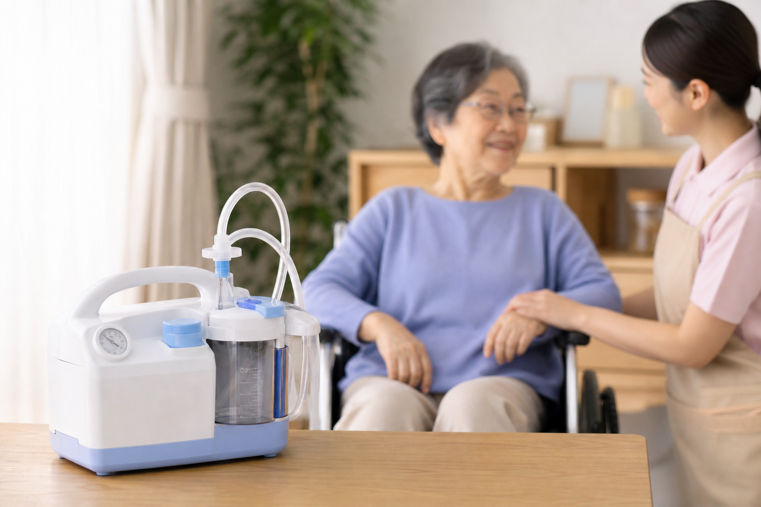 ポータブル吸引器(Q Suction)は在宅ケアの強い味方!