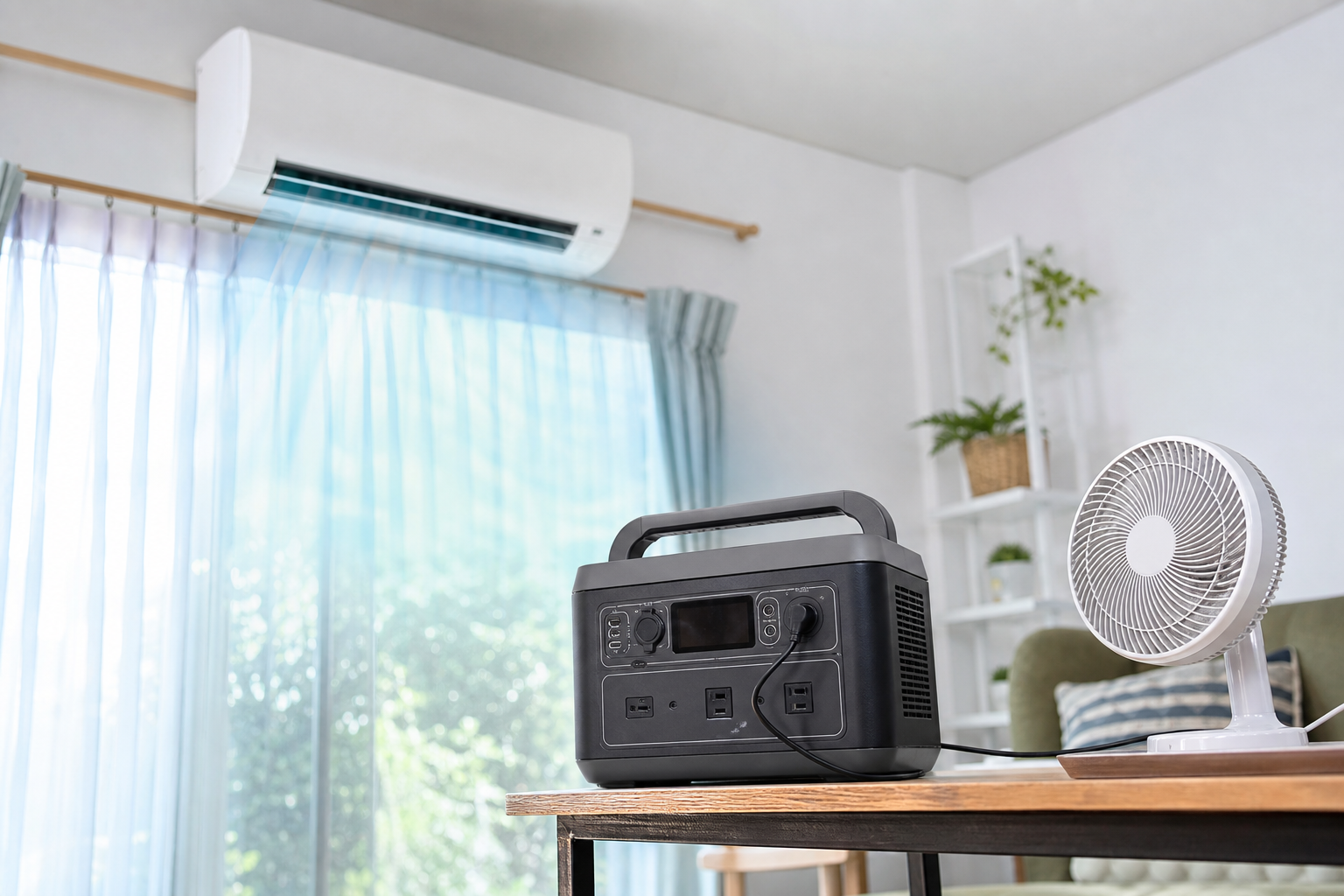 結論：100Vエアコンならポータブル電源で動かせます！