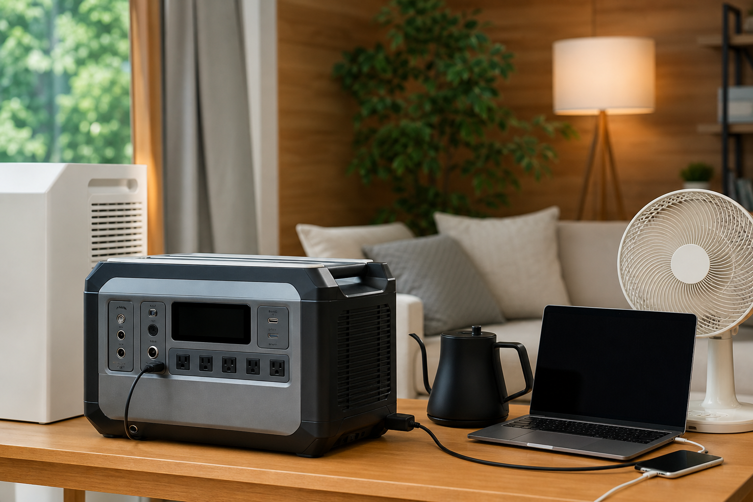 ポータブル電源2000Wで使える時間は「何を動かすか」で大きく変わります