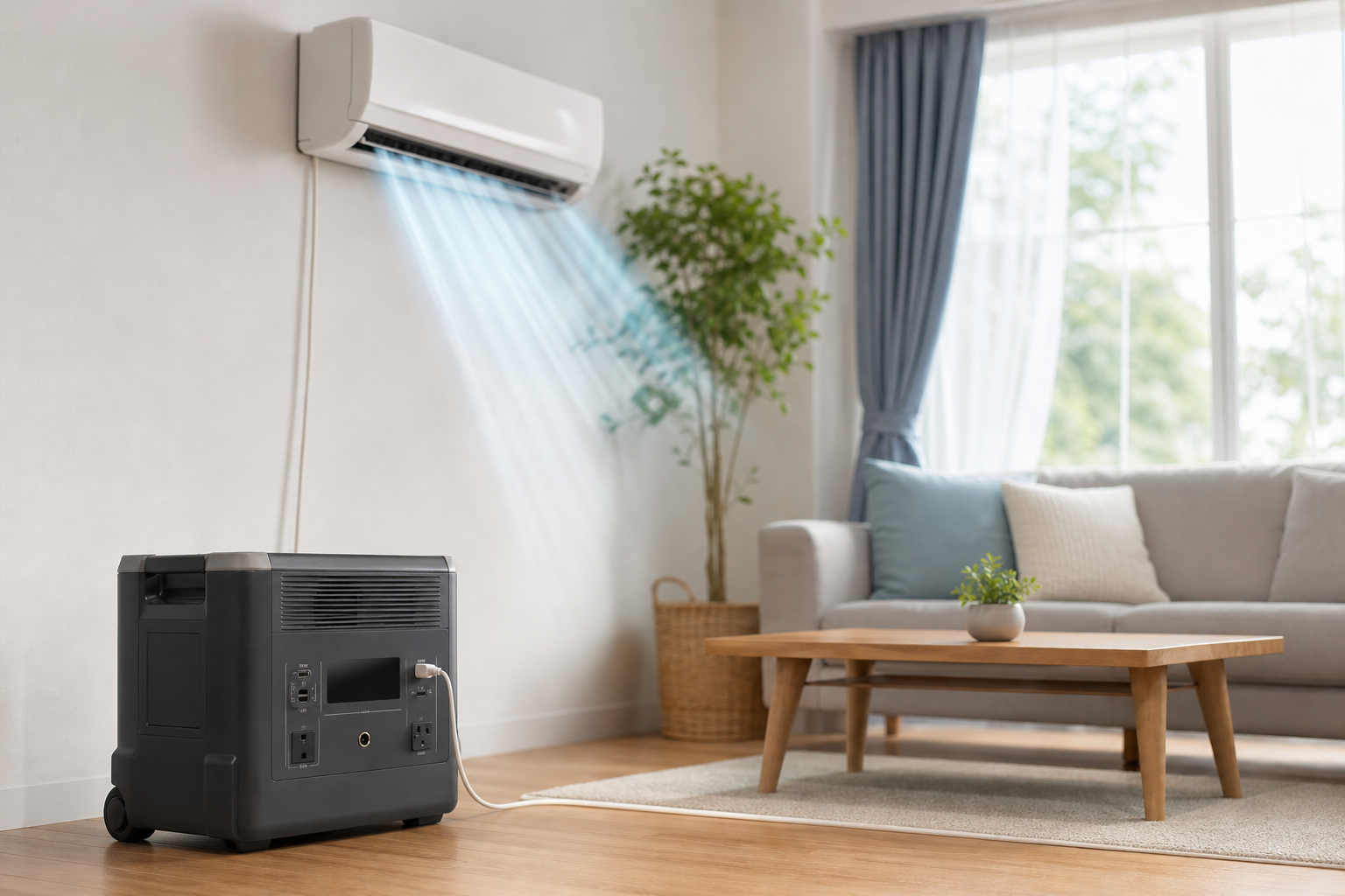 結論：2000Wクラスのポータブル電源で家庭用エアコンは動かせます！ただし条件付き