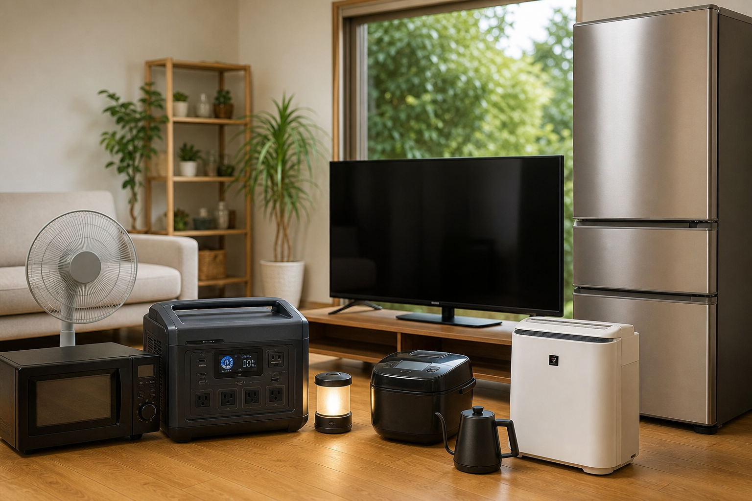 家電別!3000Whで実際にどのくらい使えるの?