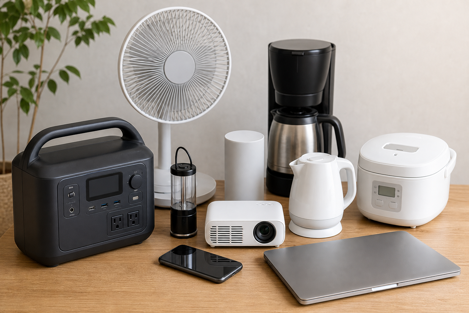 ポータブル電源400Wで使える家電は「消費電力400W以下」の機器