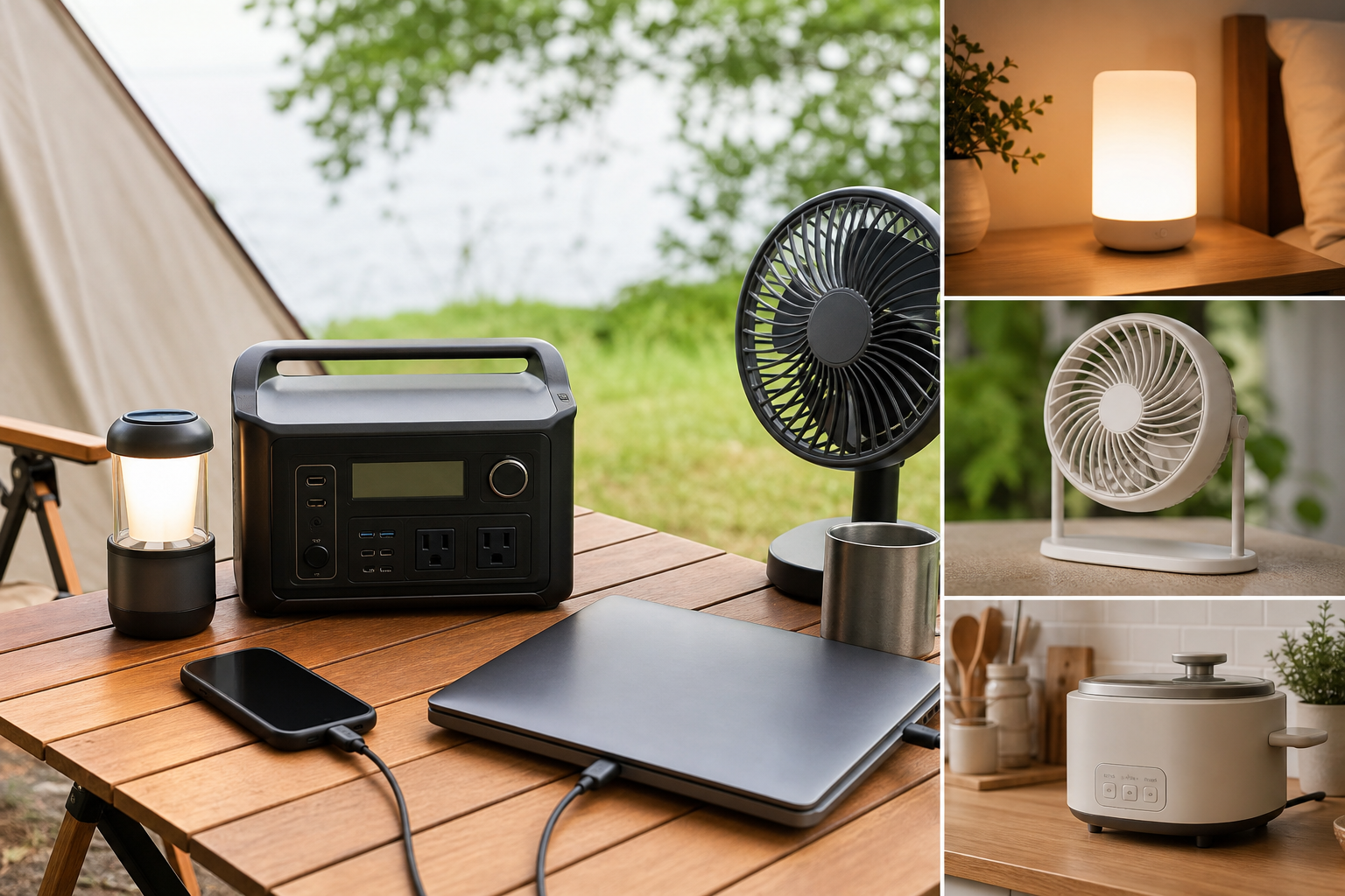 ポータブル電源400Whは「軽電力機器」との相性が抜群!