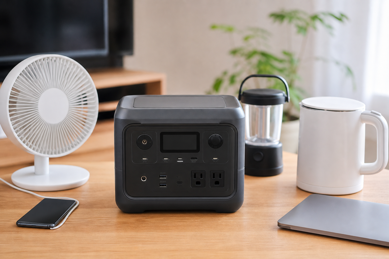 400Whのポータブル電源は「軽い家電を短時間使う」のにちょうどいい容量