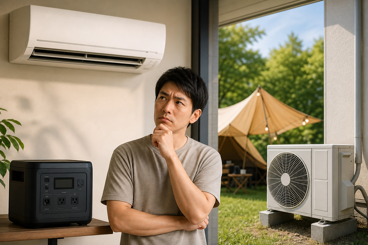 なぜ通常のポータブル電源では200Vエアコンを動かせないのか
