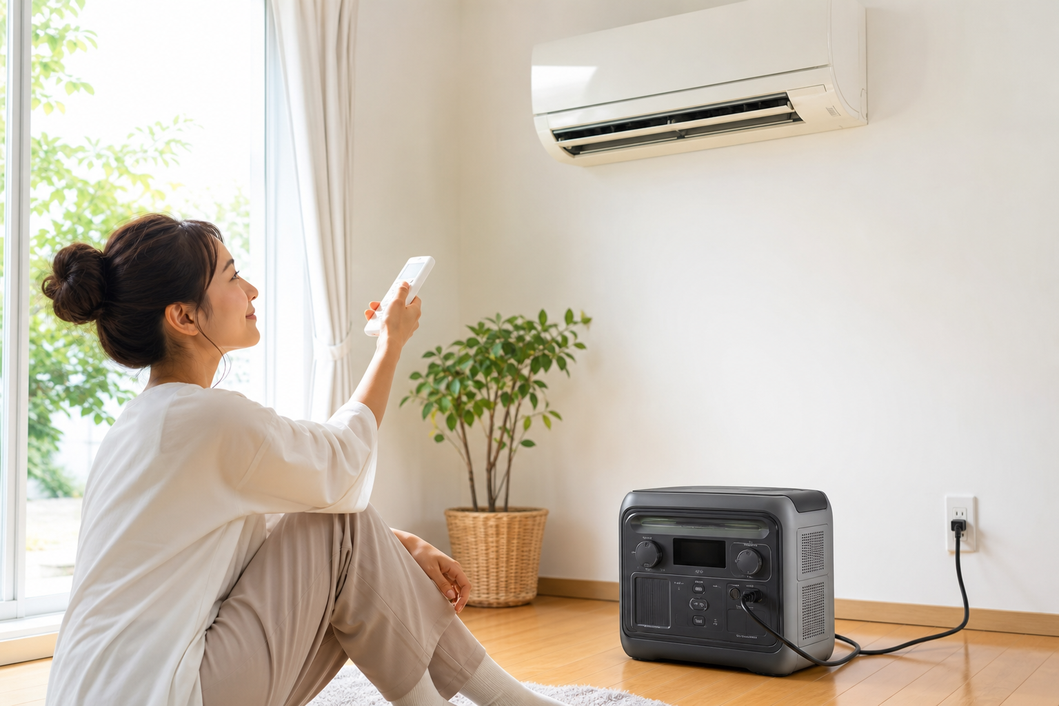 ポータブル電源でエアコンは動かせる！ただし条件あり