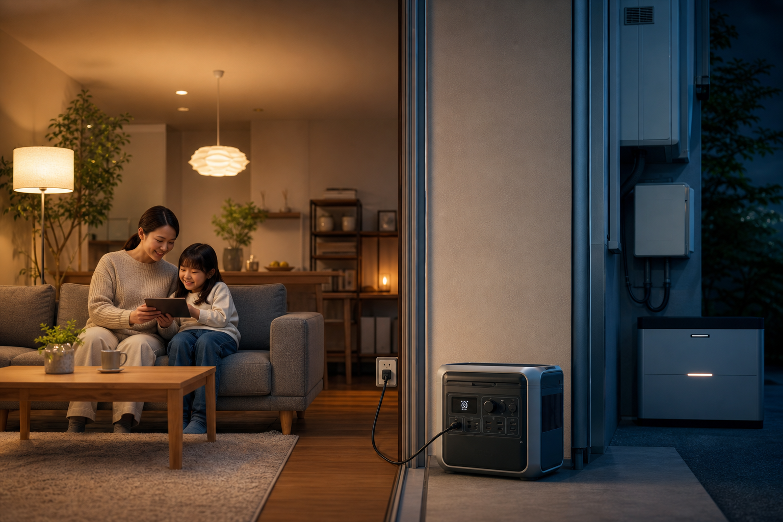ポータブル電源で家に給電することは「できます」！