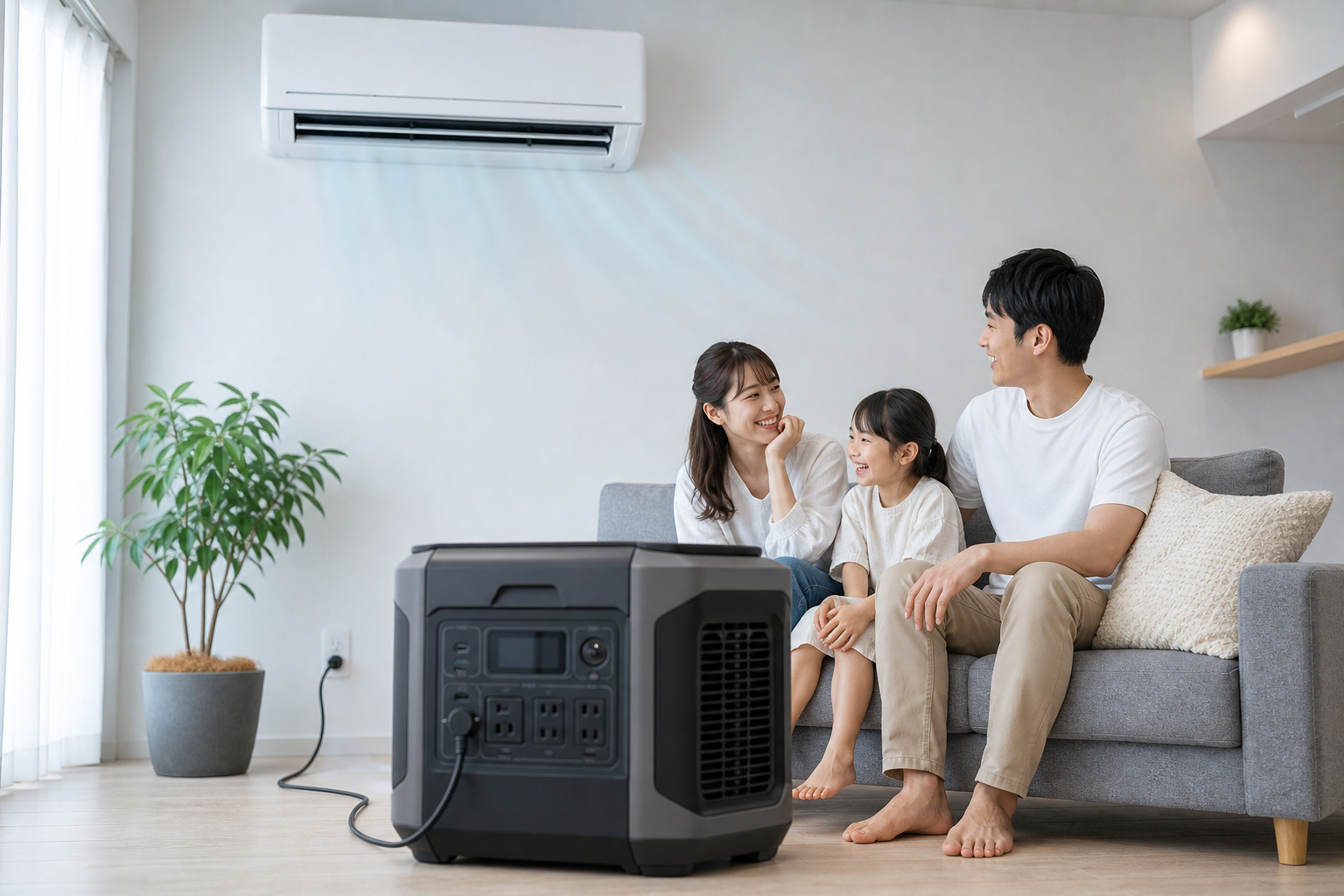 結論：ポータブル電源で家庭用エアコンは動かせる！ただし3つの条件がある
