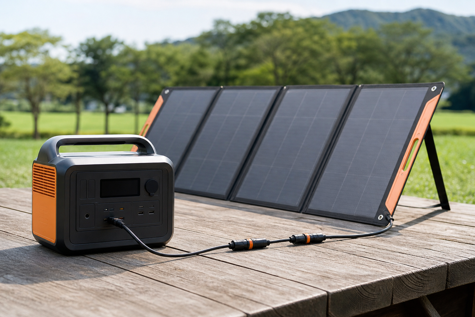 ポータブル電源とソーラーパネルの繋ぎ方の基本は「パネル先・電源後」！