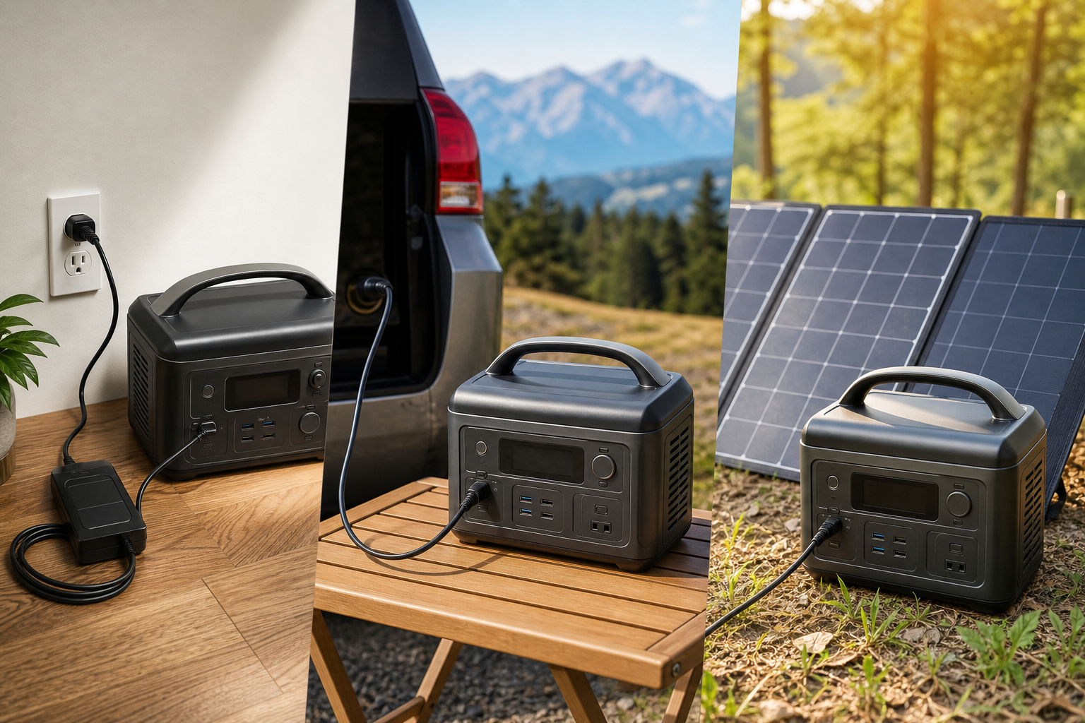 3つの充電方法にはそれぞれ理由と特徴がある