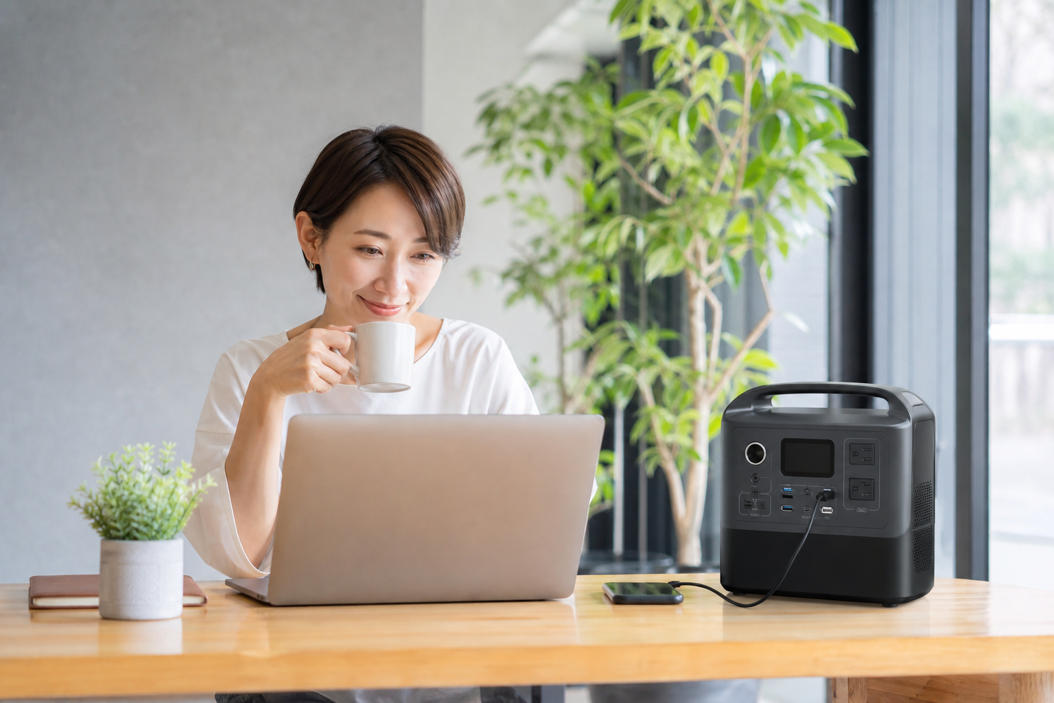 ポータブル電源はテレワークに使える!むしろ相性バツグンです