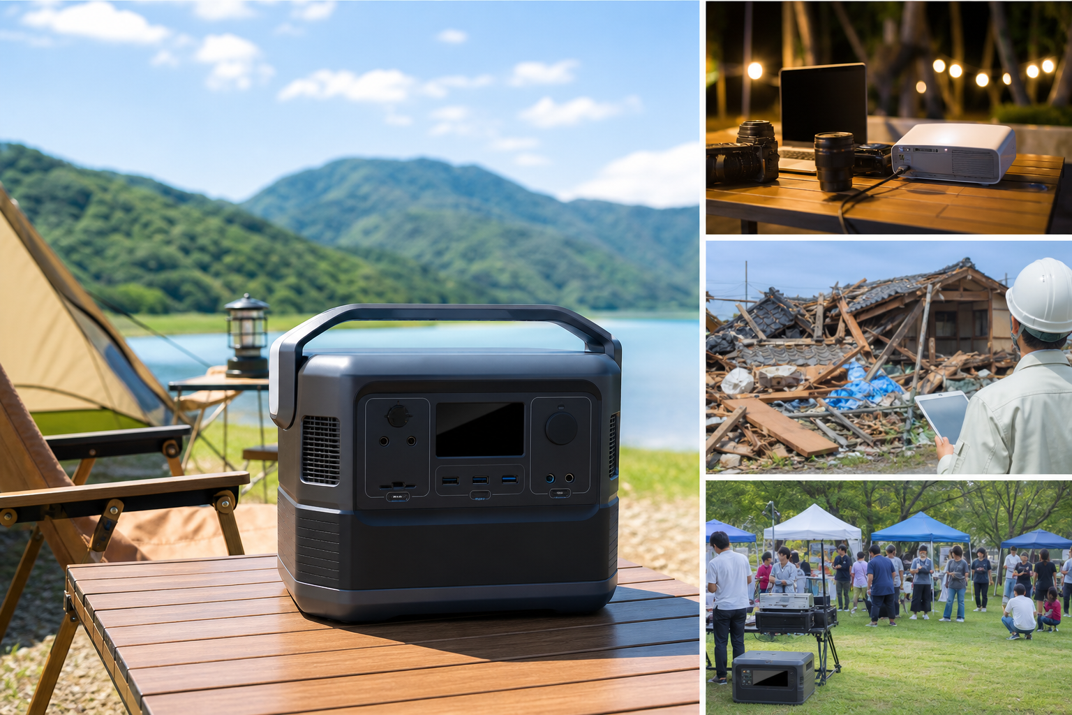 用途別・岡山でのポータブル電源レンタル活用の具体例