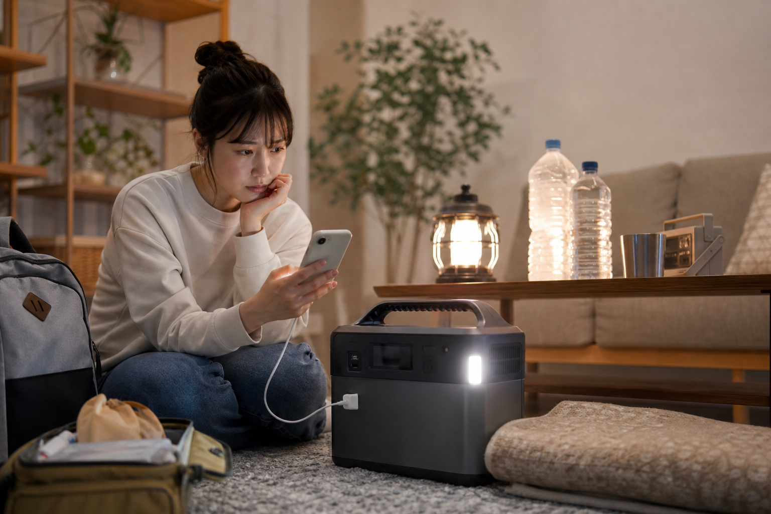 一人暮らしの防災にポータブル電源はあると安心!