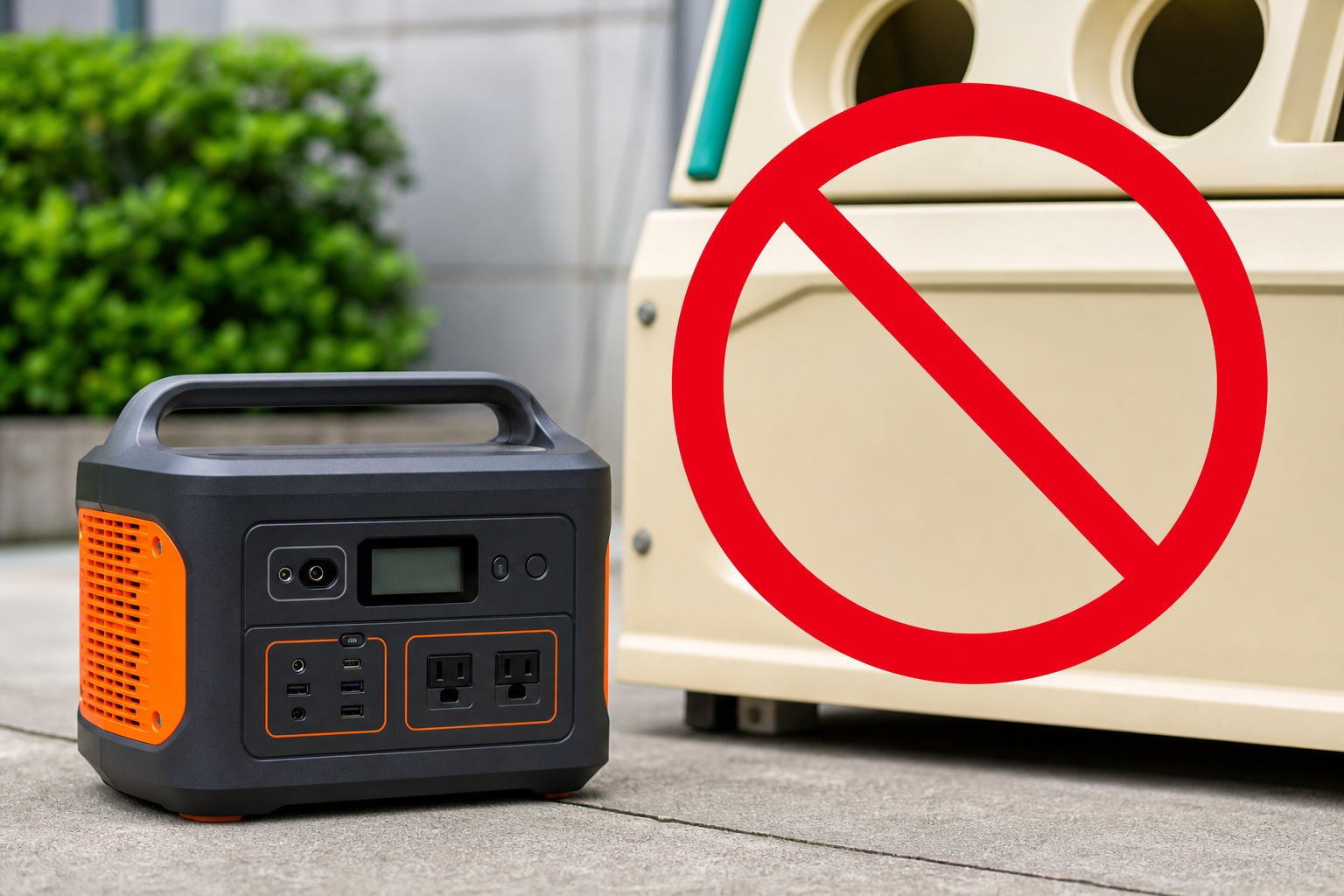 なぜポータブル電源は回収ボックスに入れられないの？