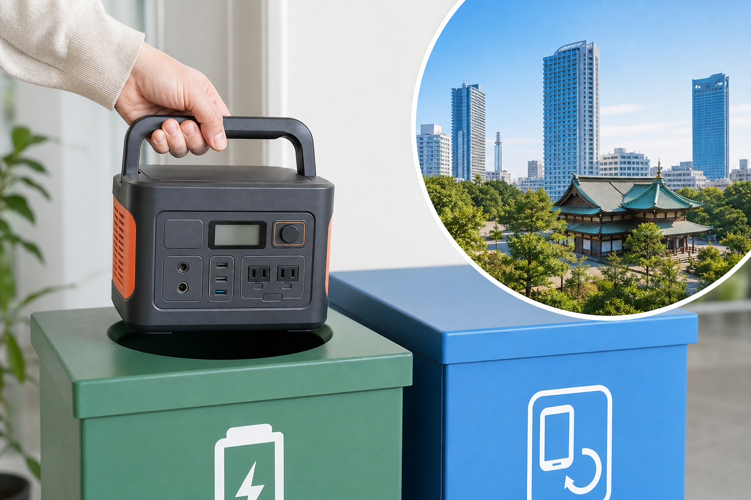 さいたま市でのポータブル電源の廃棄は「小型家電回収ボックスまたは電池回収ボックス」が基本！