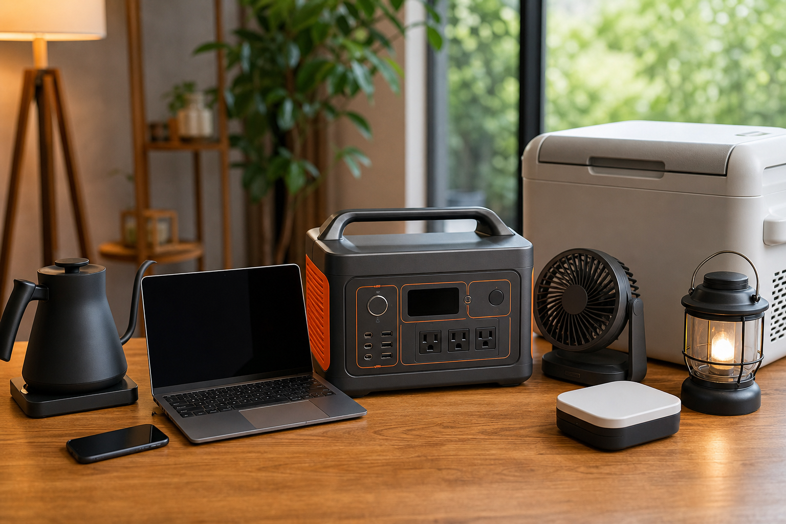 ポータブル電源の持ち時間は「容量Wh×0.8÷消費電力W」で計算できる！
