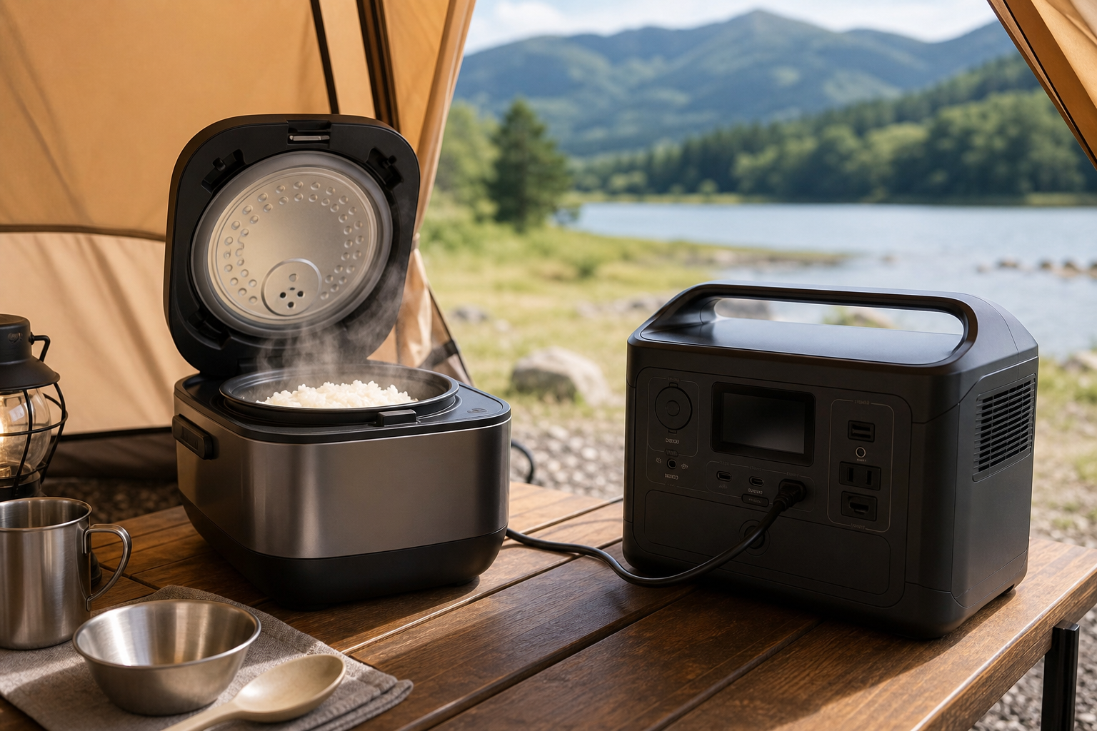 ポータブル電源で炊飯器は使えます！ただし条件があります