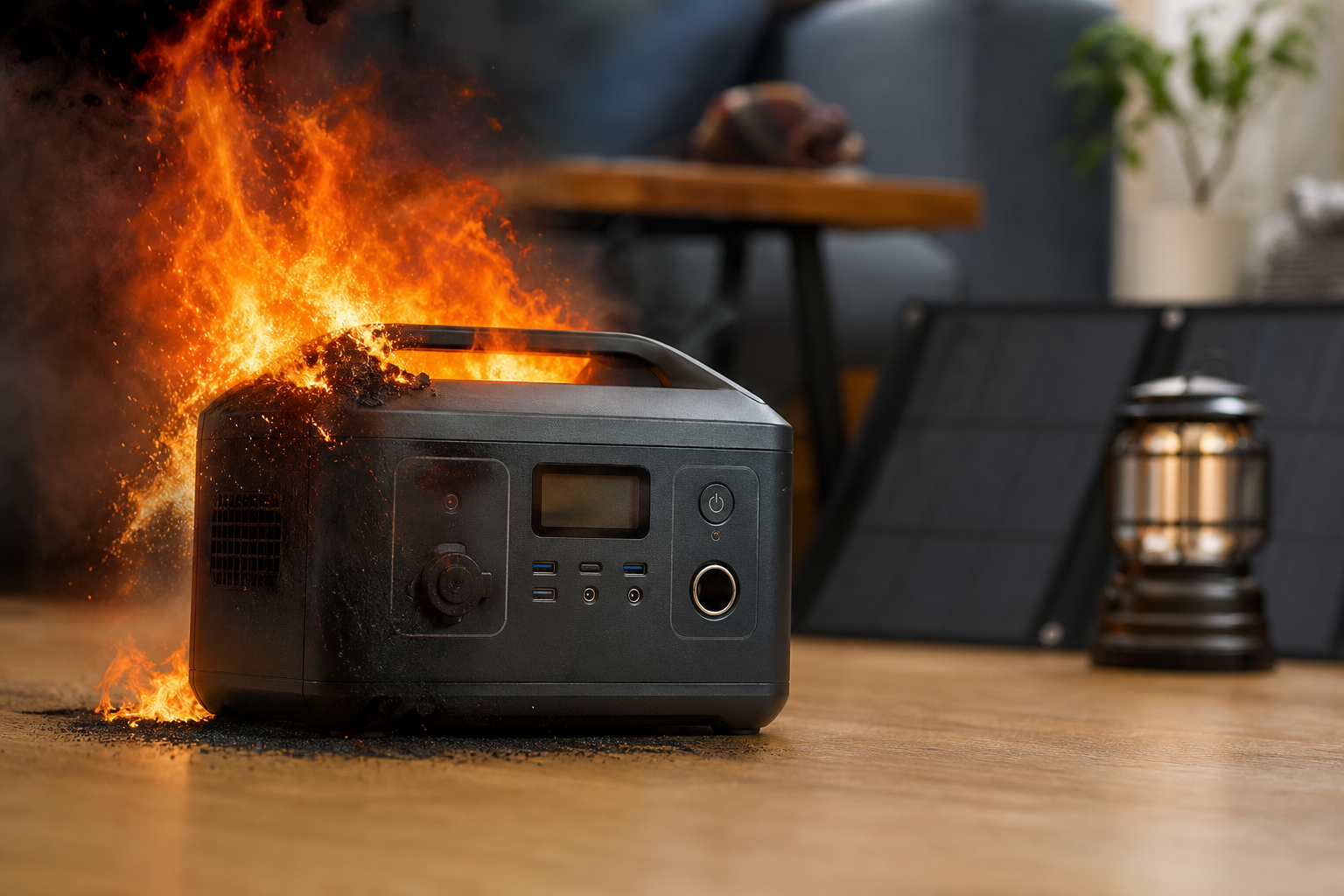 ポータブル電源の発火事故は、残念ながら「他人事」ではありません