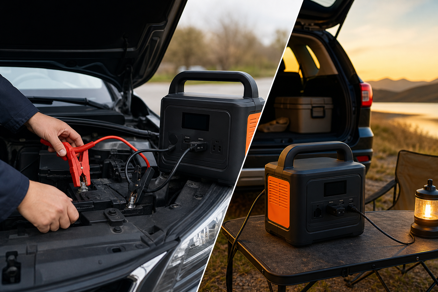具体的なシーンで見る！ポータブル電源×車バッテリー充電の使い方