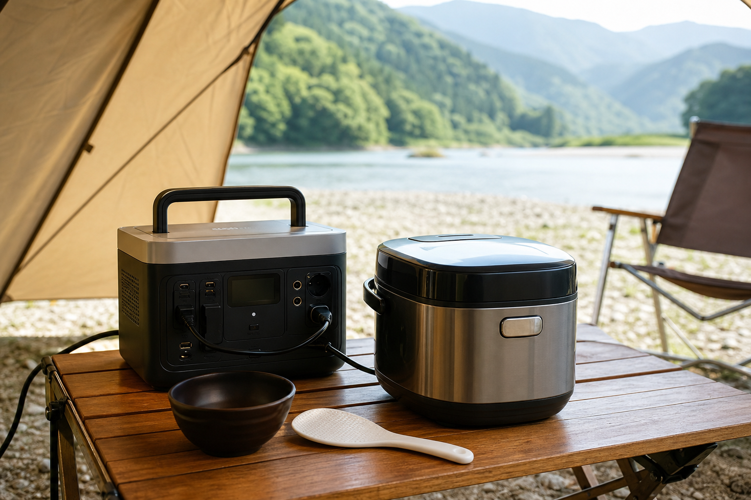 結論：炊飯器の消費電力に合った定格出力のポータブル電源を選ぼう！