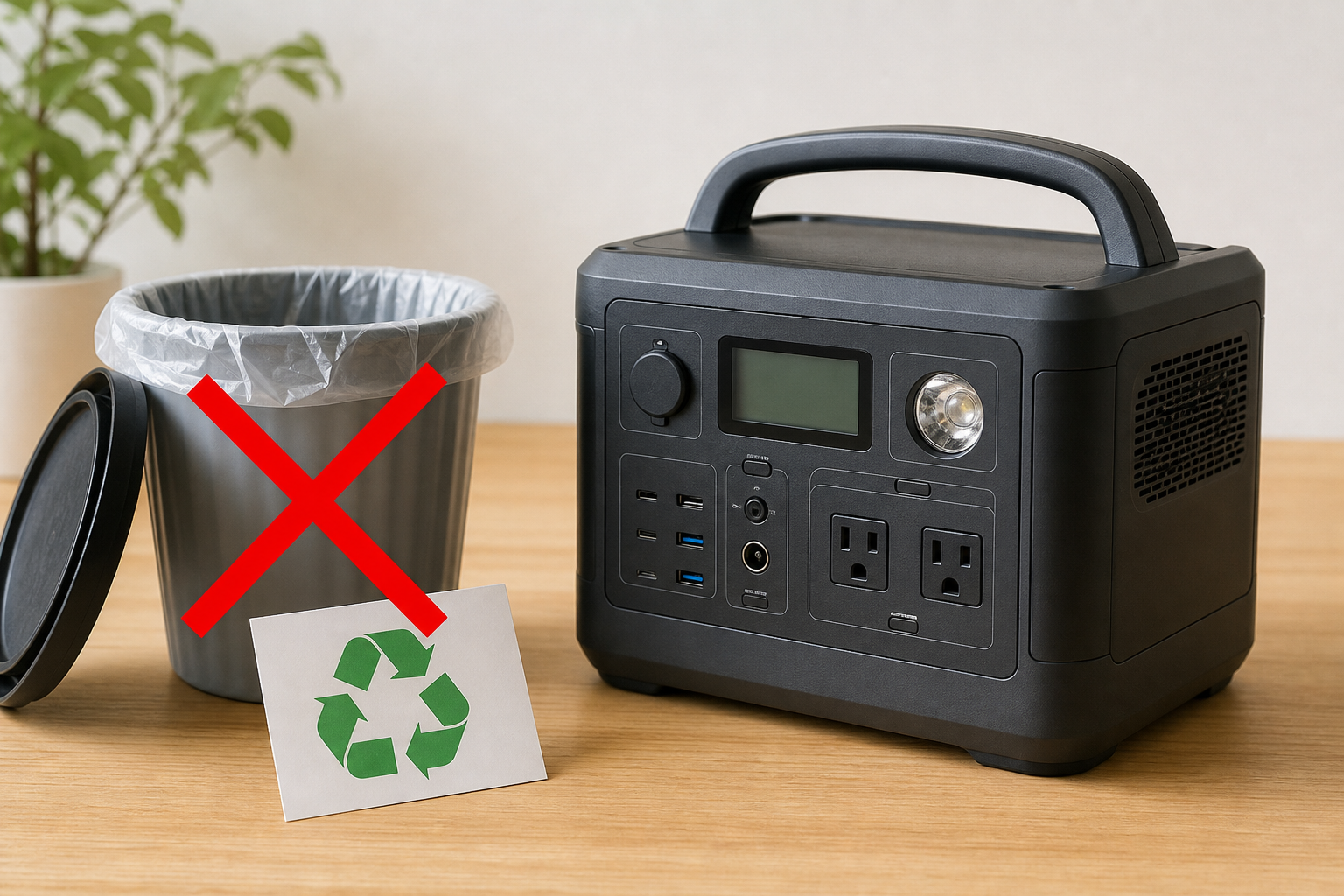 ポータブル電源は「一般ごみ」では捨てられません!
