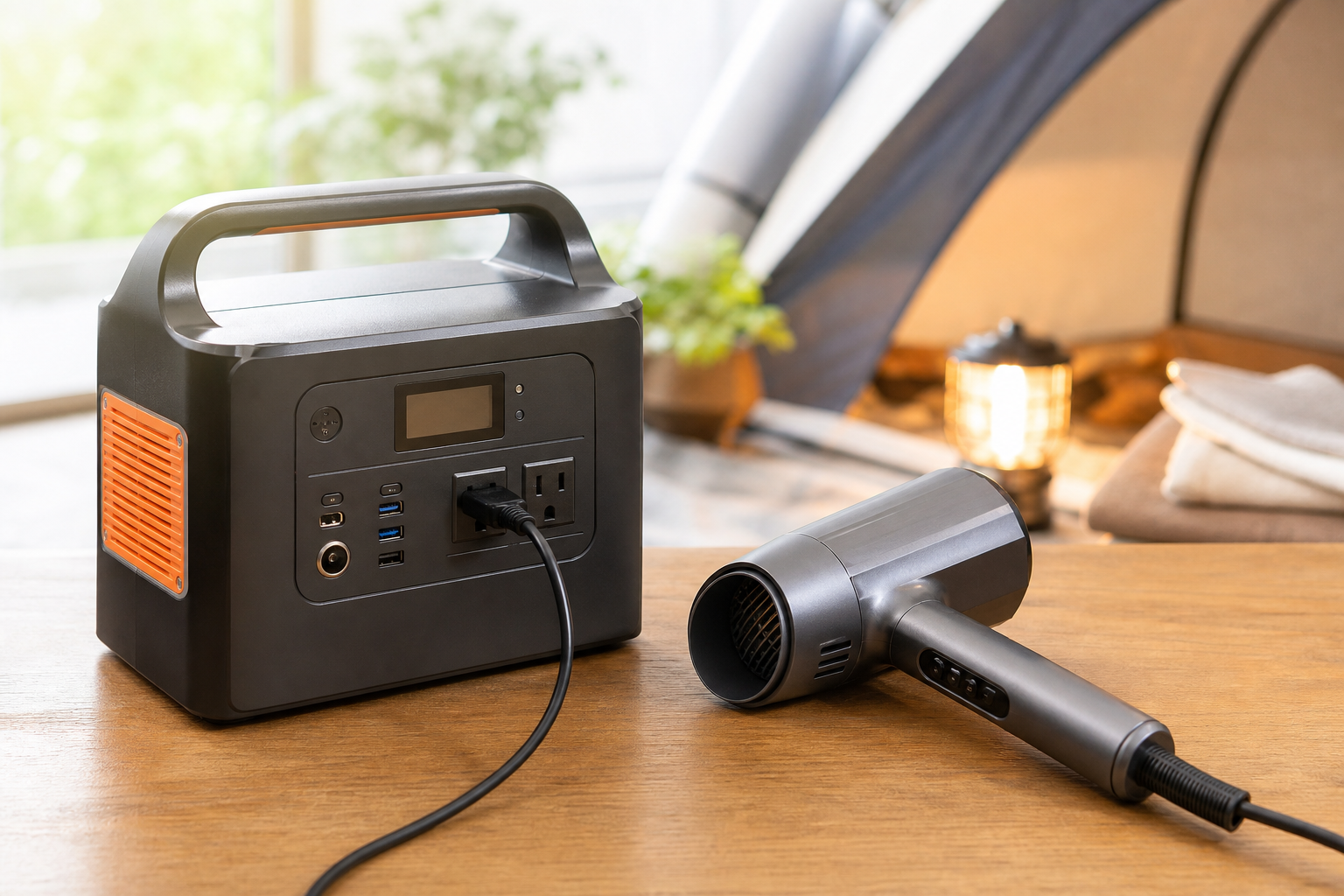 結論:1200Wドライヤーには「定格出力1500W以上」のポータブル電源がおすすめ!