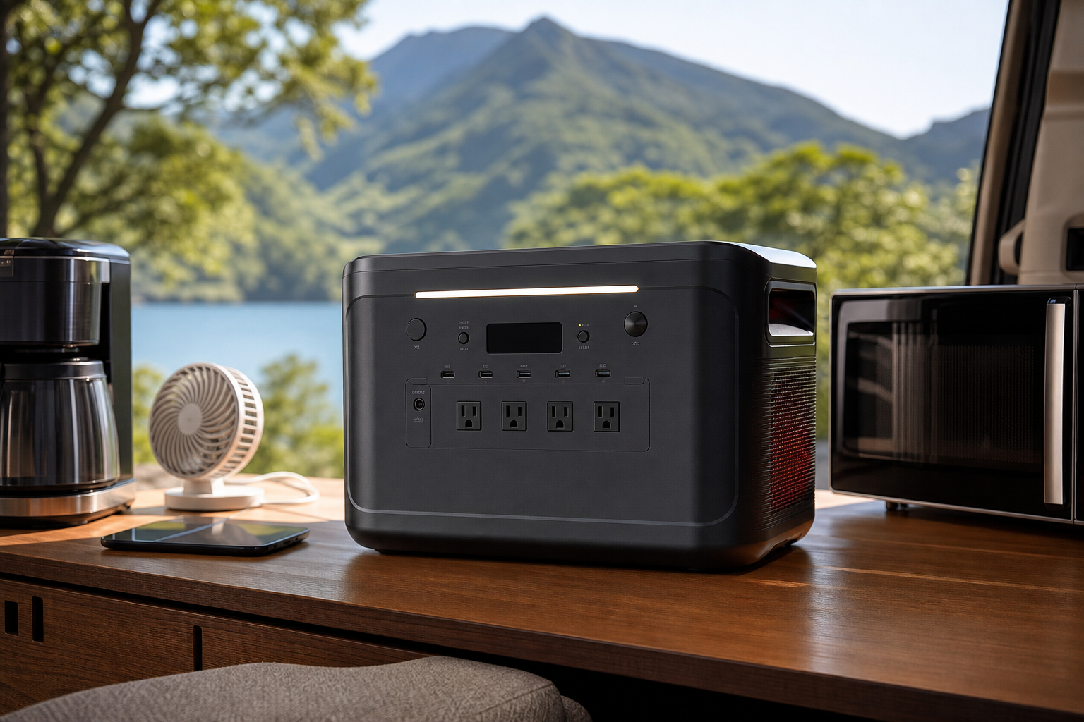 Ampace Andes 1500は2000W出力の大容量ポータブル電源！