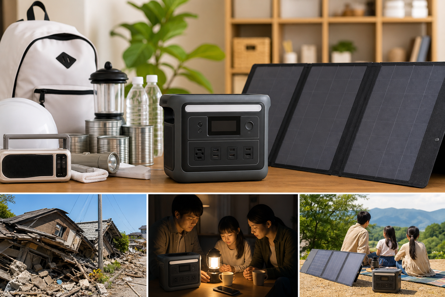 実際の使用シーン3つで見るAnkerポータブル電源セットの活躍ぶり