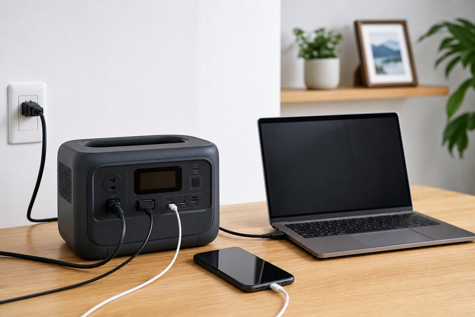 結論：Ankerのポータブル電源は充電しながら使用できます！