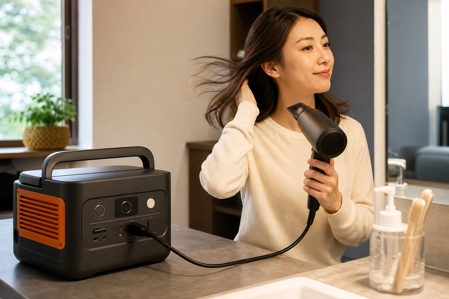 Jackery 1000 Newとドライヤー、気になる「なぜ」を解説！