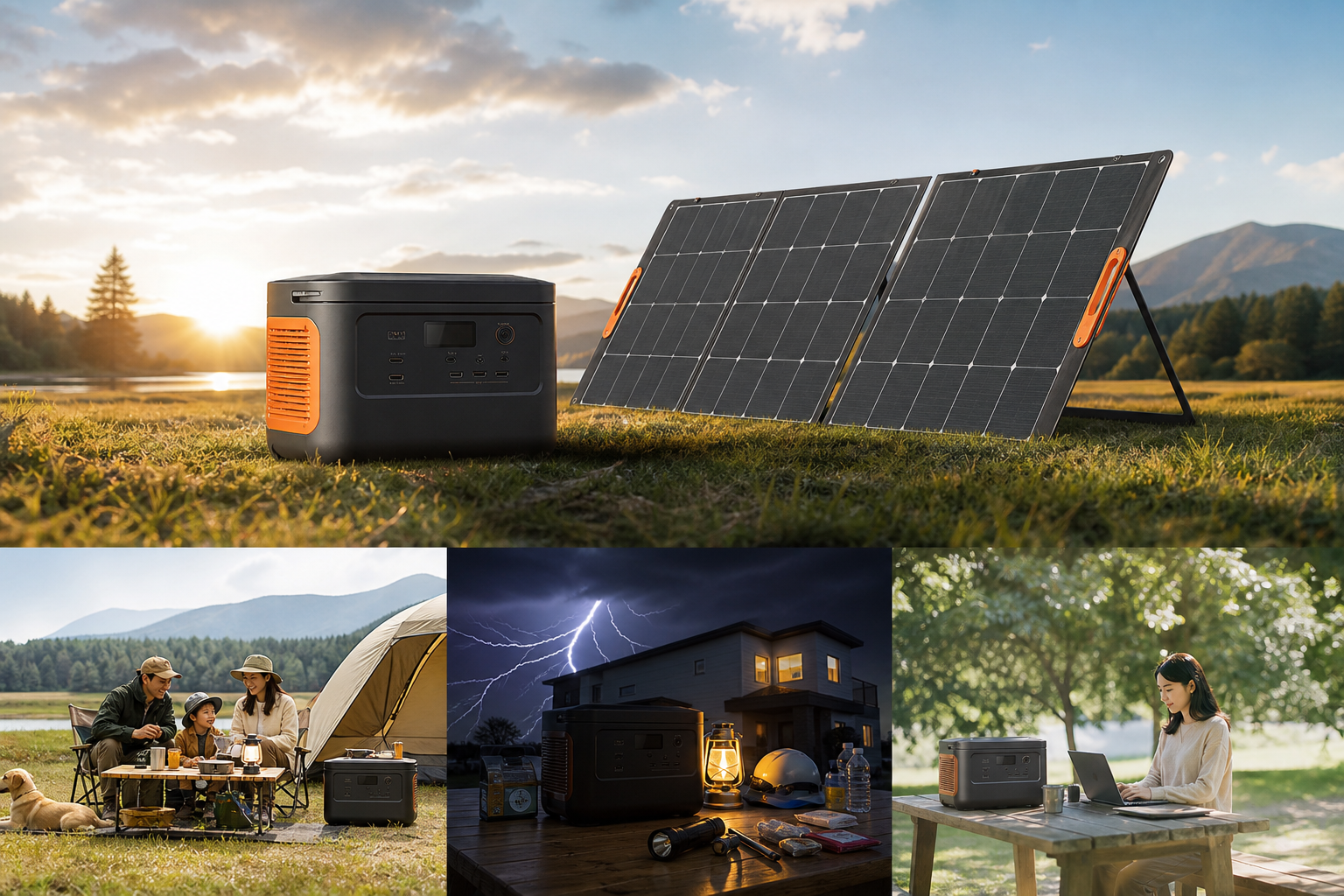 Jackery 1500 New × 200W ソーラーパネルの活用シーン3選