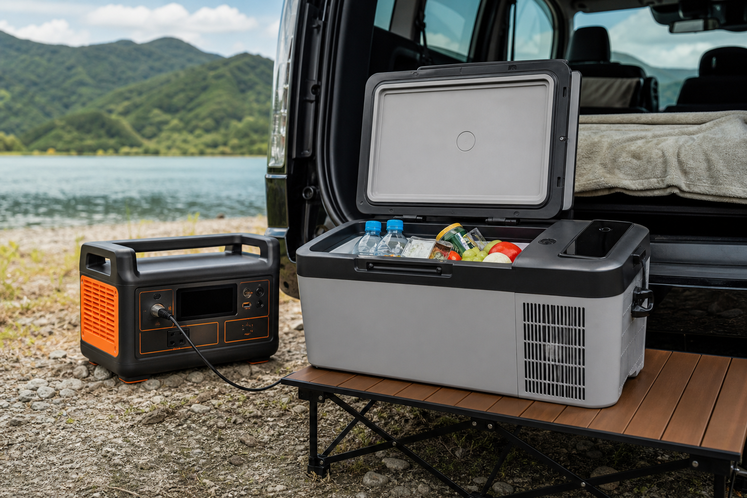 Jackeryポータブル電源で64Wの車用冷蔵庫に給電できる理由