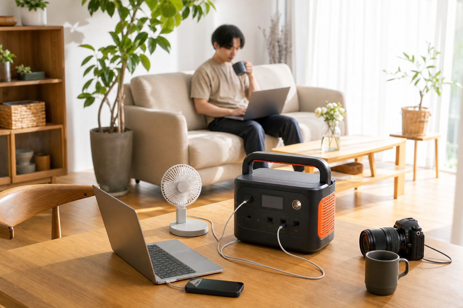 Jackeryポータブル電源の普段使い、具体的にはこんな使い方があります！
