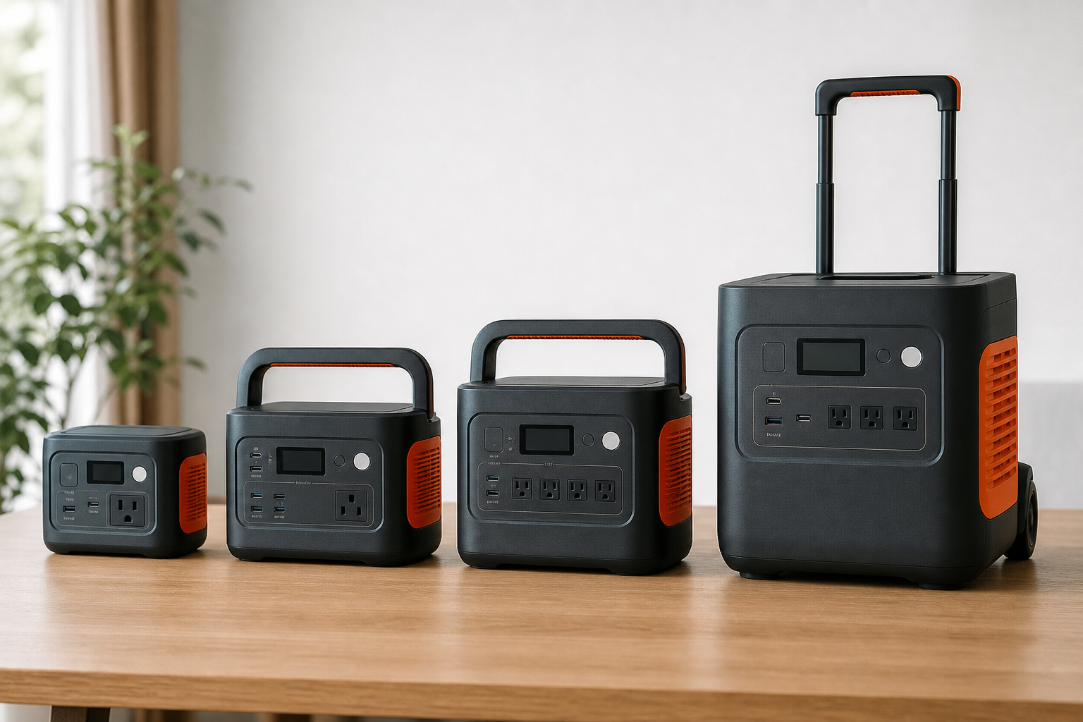 Jackeryポータブル電源の重量は「小型3kg台〜大型19kg近く」まで幅広い