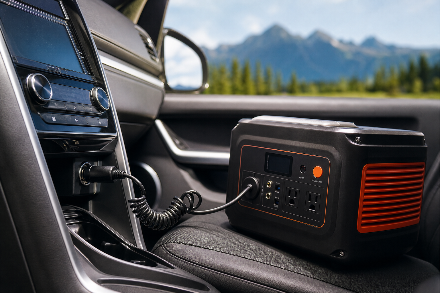 Jackery車載シガーソケット充電ケーブルは、車でポータブル電源を手軽に充電できる便利アイテム！