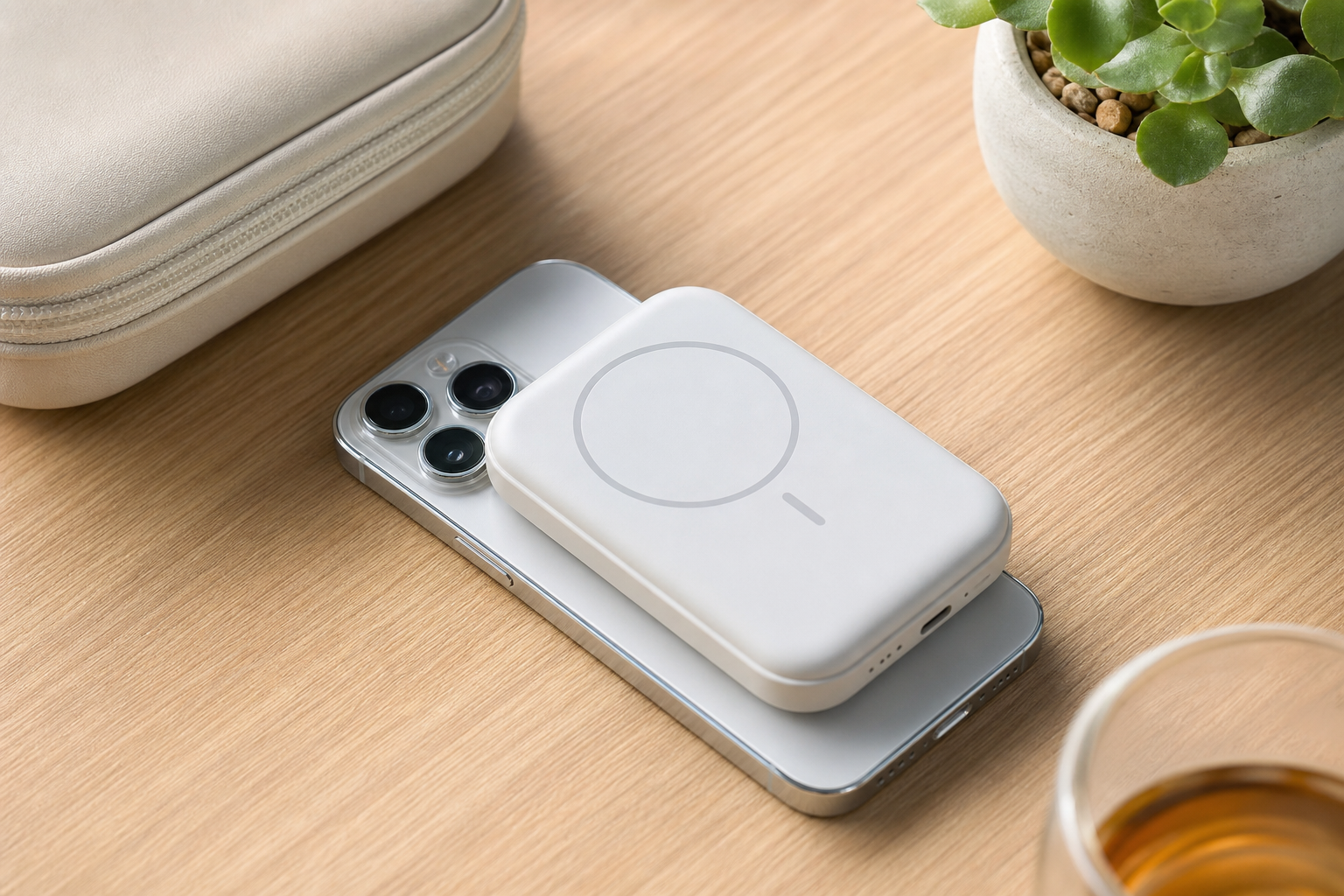 MagSafe機能を搭載した軽量コンパクトなポータブル電源バンクは「買い」です！