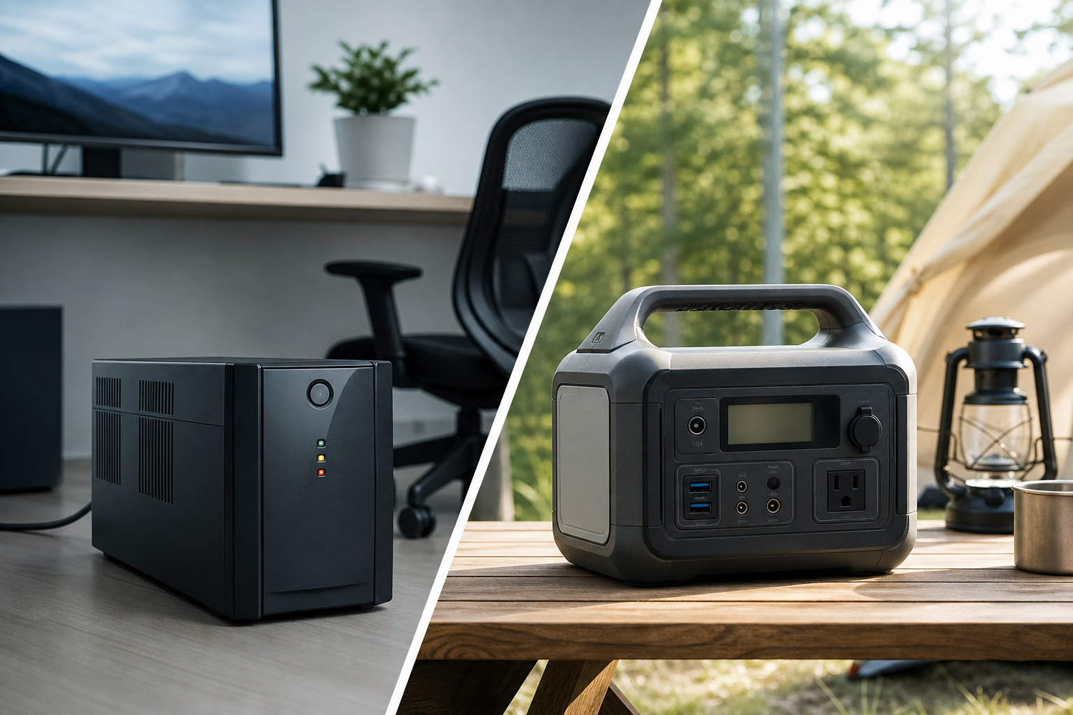 UPSとポータブル電源の違いは「目的」が全然違う!