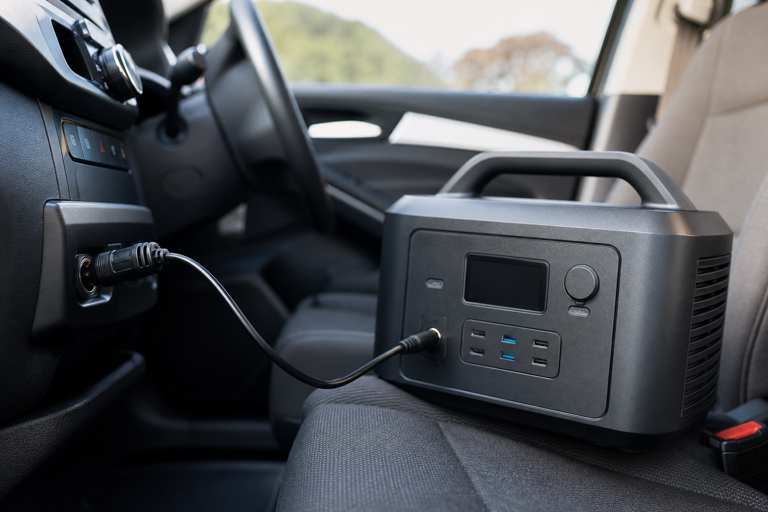 結論：シガーソケットを使えばポータブル電源は車から充電できます！