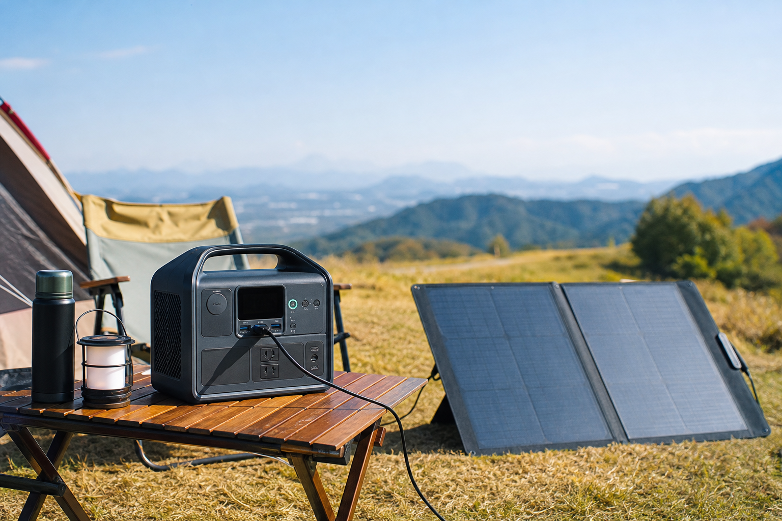 Anker SOLIX C800はソーラーパネルで充電できます！