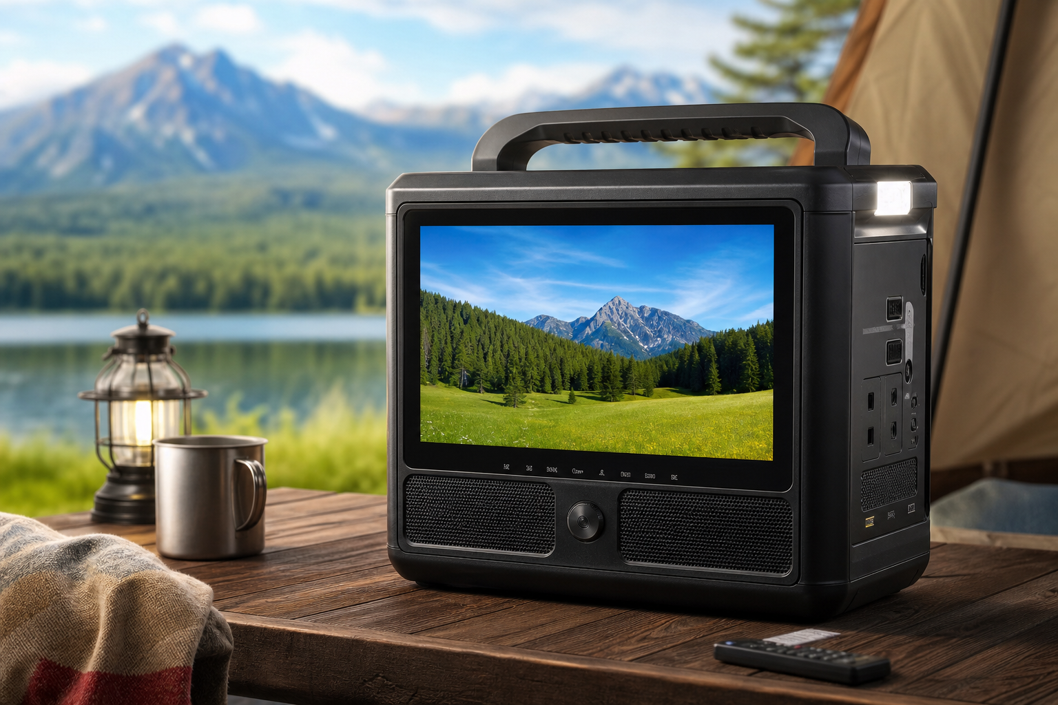 キャプテンスタッグのテレビ付きポータブル電源は「これ1台で完結」が魅力
