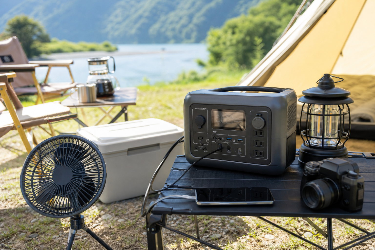 キャンプのポータブル電源選びは「W」と「Wh」の2つで決まる!